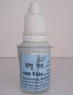 ANU Taila, Ayurveda Rasashala, 15 ml, Chronic & Recurrent Cold With Predominant Sneezing & Headache